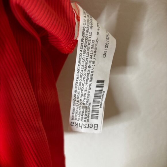 Bershka Red Mini Dress Size Small - Picture 3 of 8